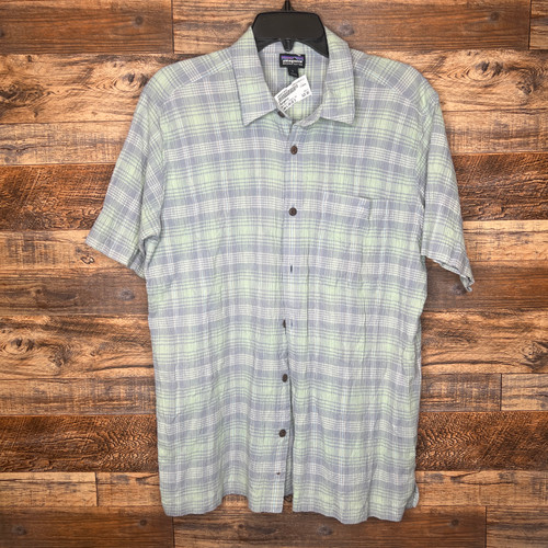 Used Patagonia Mens Short Sleeve Top L/16-16.5 60129-S000471628