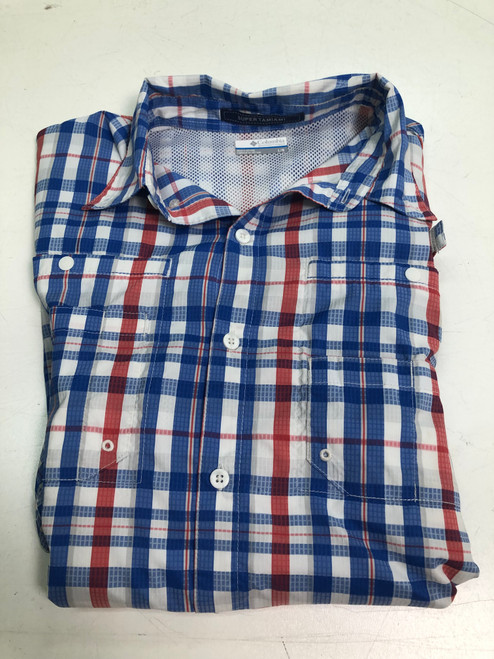 Vist Large View of Product Image Which is Used Columbia Mens Short Sleeve Top L/16-16.5