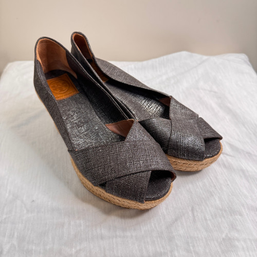 Vist Large View of Product Image Which is Used Tory Burch Wedge Sandals 10