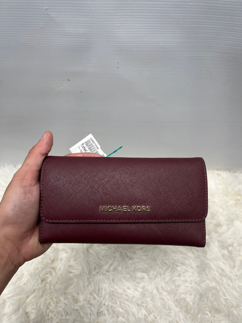 Vist Large View of Product Image Which is Used Michael Michael Kors Leather Wallet