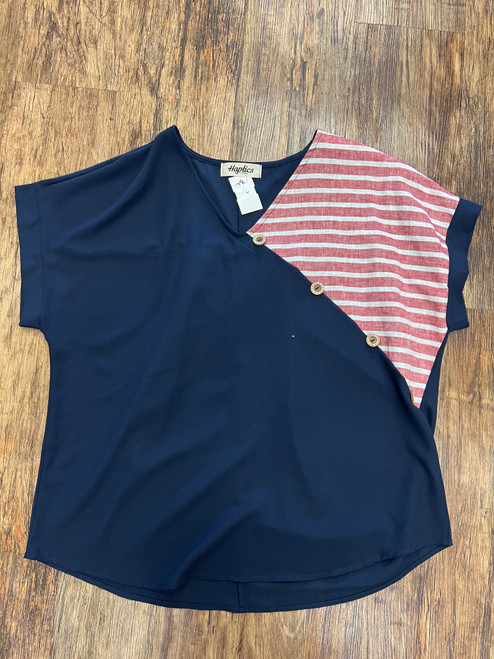 Vist Large View of Product Image Which is Used Haptics Short Sleeve Top L-12/14 60076-S000749080