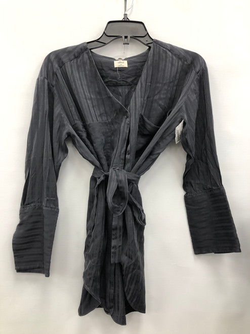 Used Aritzia Wilfred Grey Pattern Long Sleeve Top XS-0/2 60117-S000101537