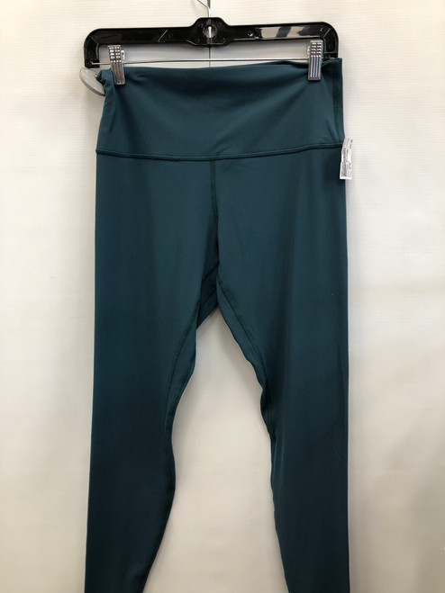 Vist Large View of Product Image Which is Used Teal Lululemon Athletica Active Align Ribbed High Rise Leggings 10-30 60117-S000102849