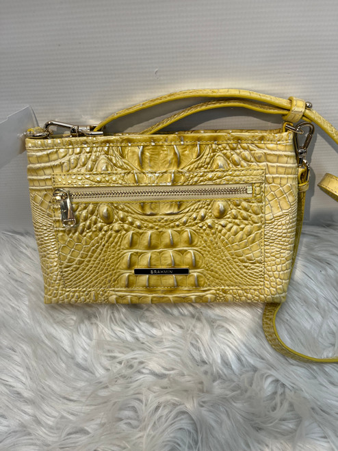 Brahmin Yellow Vida Leather Handbag
