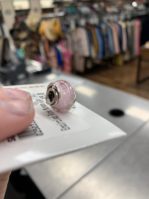 Used Pandora encircled pink murano glass bead 60039-S000708383