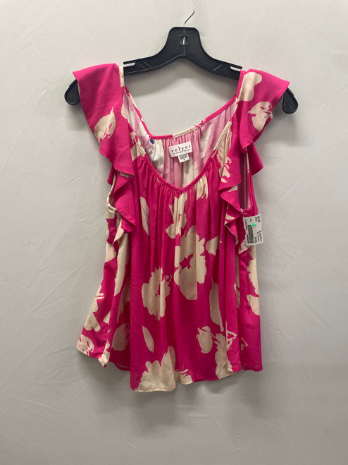 Used Pink Velvet Sleeveless Top M-8/10 60137-S000056664