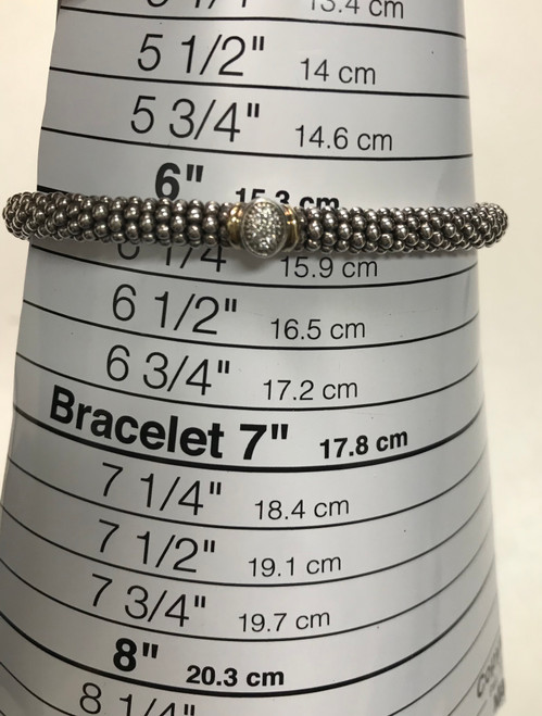 Vist Large View of Product Image Which is Lagos Diamond Oval 6mm Bracelet