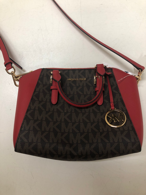 Vist Large View of Product Image Which is Used Michael Michael Kors Large Leather Handbag