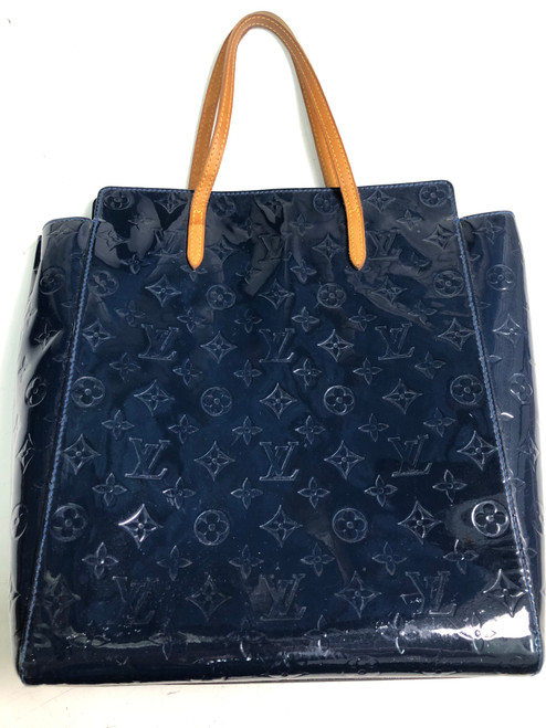 Vist Large View of Product Image Which is Used Grand Bleu Monogram Vernis Catalina Vertical Large Leather Handbag