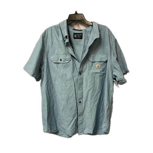 Vist Large View of Product Image Which is Used Carhartt Mens Short Sleeve Top 2X/18-18.5 60093-S000349542