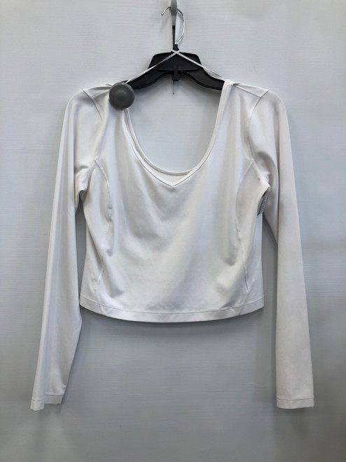 Used White Lululemon Athletica Long Sleeve Top M-8/10 60117-S000106845