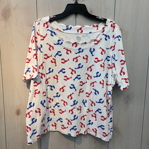 Vist Large View of Product Image Which is Used Kim Rogers Short Sleeve Top 2X-20