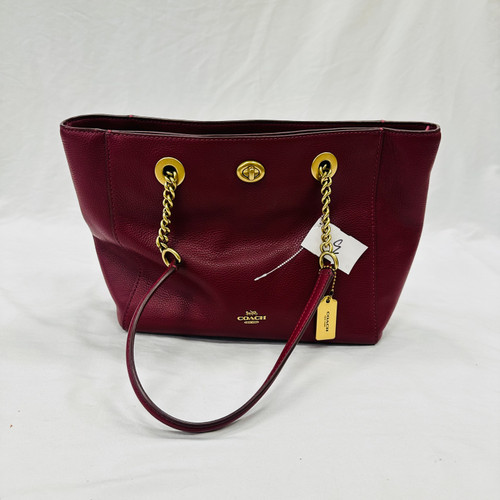 Used Coach Large Leather Handbag 60003-S000838580