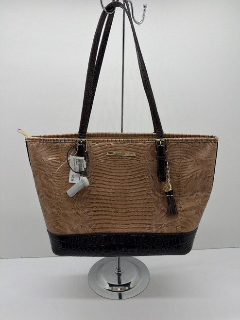 Vist Large View of Product Image Which is Used Brahmin Large Leather Handbag