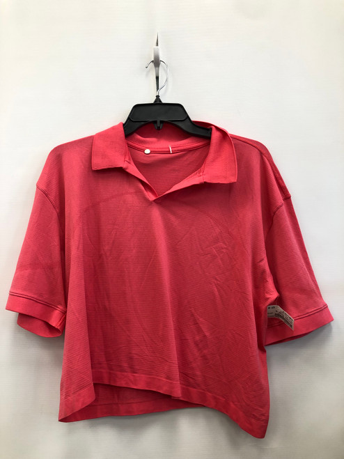Vist Large View of Product Image Which is Used Pink Lululemon Athletica Active Collared Short Sleeve L-12/14 60117-S000108009