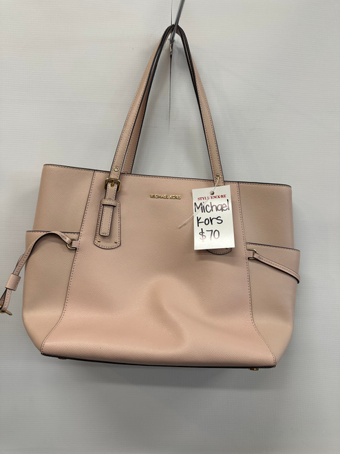 Vist Large View of Product Image Which is Used Michael Michael Kors Large Leather Handbag