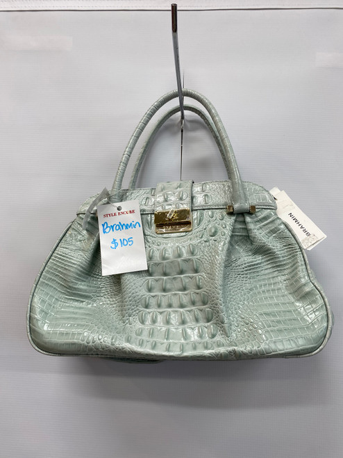 Vist Large View of Product Image Which is Used Brahmin Large Leather Handbag 60072-S000503495