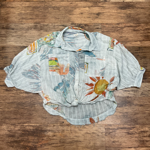 Used Pilcro Short Sleeve Top L-12/14 60004-S000615505