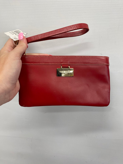 Vist Large View of Product Image Which is Used Kate Spade New York Leather Wristlet