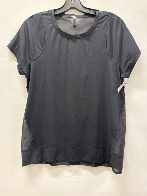 Used Black Lululemon Athletica Active Short Sleeve L-12/14 60137-S000061032