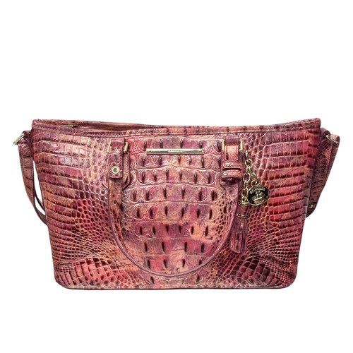 Used Brahmin Small Leather Handbag 60099-S000325679