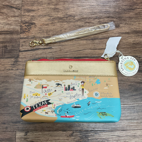 Vist Large View of Product Image Which is Used Spartina 449 Leather Wristlet