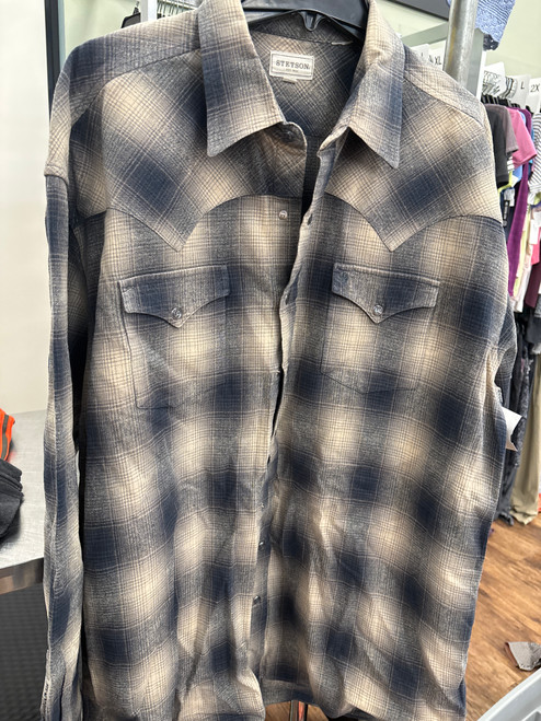 Vist Large View of Product Image Which is Used Stetson Mens Long Sleeve Top 2X/18-18.5