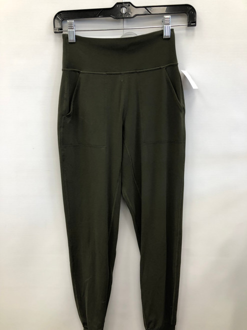 Used Olive Green Lululemon Athletica Active Ready to Rulu Jogger Leggings 2-26 60117-S000109667