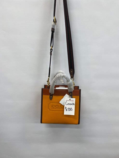 Vist Large View of Product Image Which is Color block leather tote