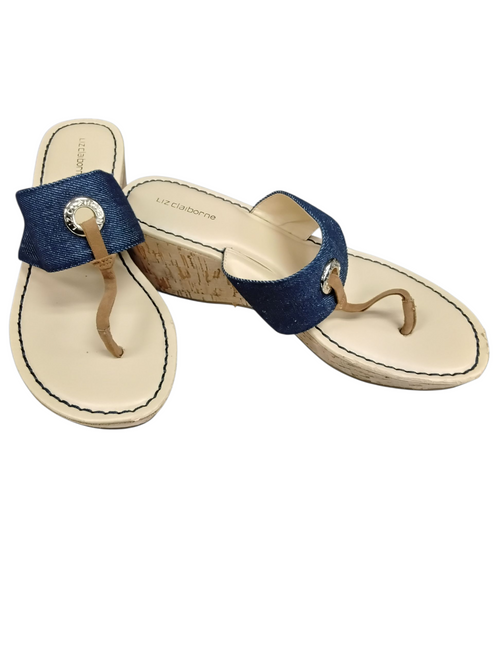 Vist Large View of Product Image Which is Used Liz Claiborne Wedge Sandals 8 60144-S000585703