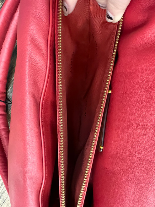 Vist Large View of Product Image Which is Used coach  Large Leather Handbag