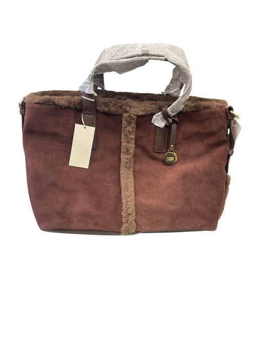 Vist Large View of Product Image Which is Used Ugg Australia Large Leather Handbag