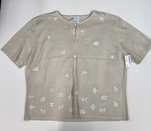 Used Kathie Lee Collection Short Sleeve Sweater L-12/14 60006-S001096973