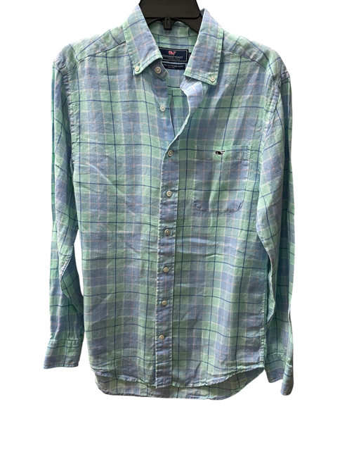 Vist Large View of Product Image Which is Used Vineyard Vines Mens Long Sleeve Top S/14-14.5