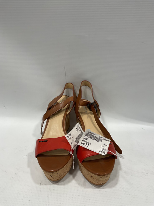 Vist Large View of Product Image Which is Used Coach Wedge Sandals 8.5
