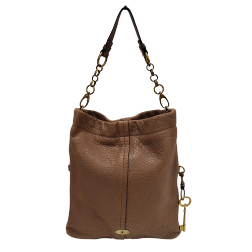 Used Fossil Large Leather Handbag 60098-S000121094