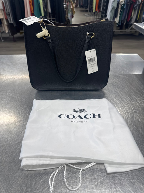Used NWT Black Tyler Coach Pebble Leather Handbag 60137-S000063720
