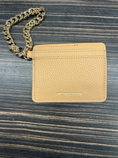 Vist Large View of Product Image Which is Used Michael Michael Kors Leather Wristlet