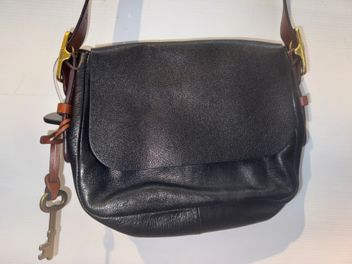 Used Fossil Small Leather Handbag 60132-S000097848