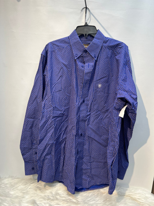 Vist Large View of Product Image Which is Used Ariat Mens Short Sleeve Top L/16-16.5 60132-S000097918