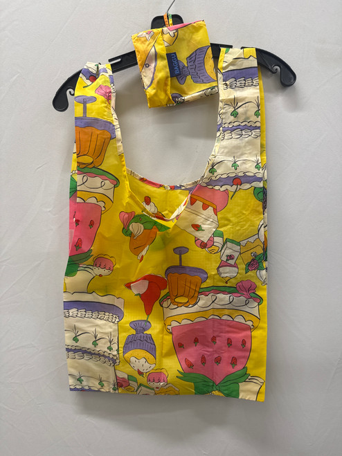 Used NWOT BAGGU Yellow Strawberry Shopping Bag 60137-S000064133