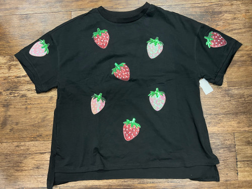 Used sequin strawberry Top M-8/10 60004-S000620168