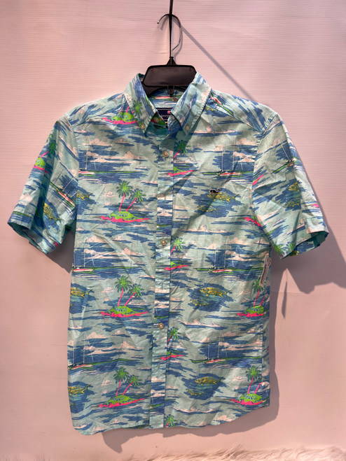 Vist Large View of Product Image Which is Used Vineyard Vines Mens Short Sleeve Top XS/13-13.5 60132-S000098377