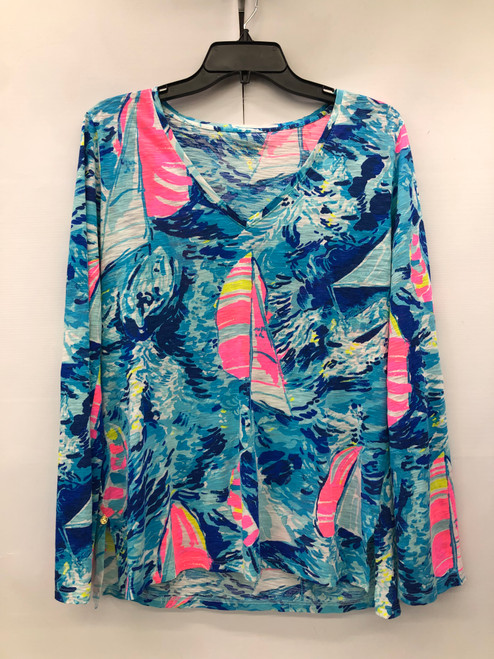 Vist Large View of Product Image Which is Used Lilly Pulitzer Long Sleeve Top S-4/6