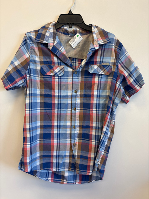 Vist Large View of Product Image Which is Used Eddie Bauer Mens Short Sleeve Top L/16-16.5 60076-S000773071