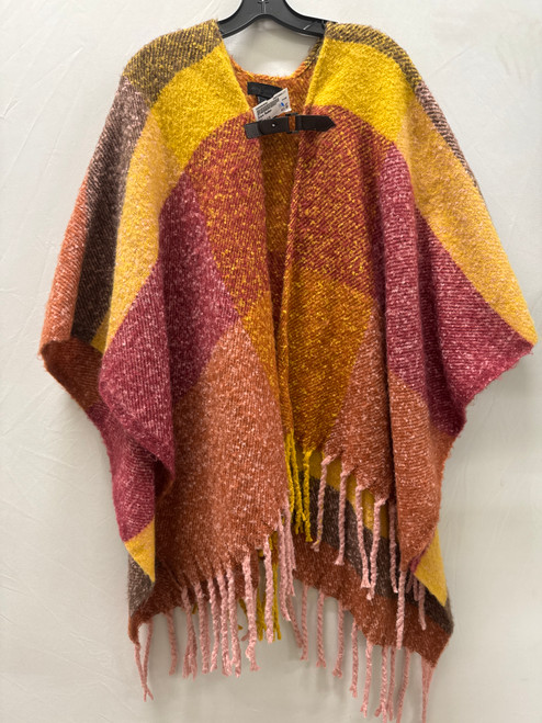 Used Orange Plaid Steve Madden Heavyweight Shawl S-4/6 60137-S000064650