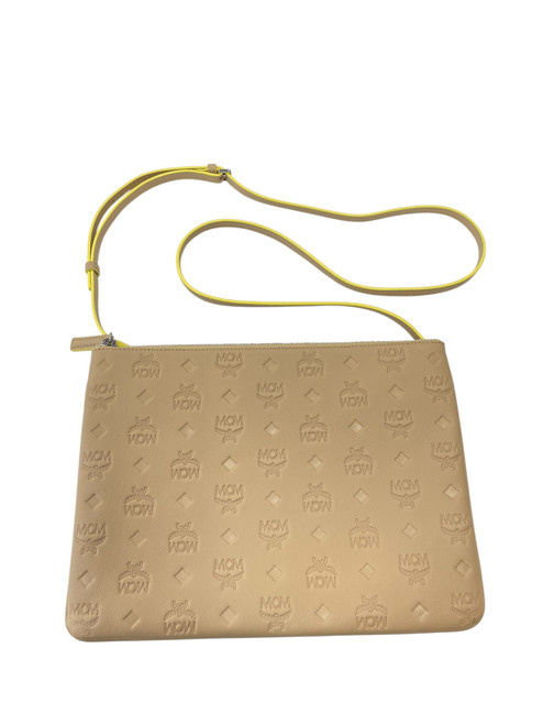 Used MCM Munchen Large Leather Handbag 60047-S000580811