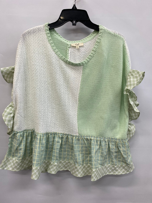 Vist Large View of Product Image Which is Used Easel Short Sleeve Top M-8/10 60072-S000516604