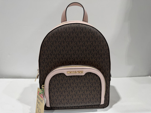 Vist Large View of Product Image Which is Used Michael Michael Kors Large Leather Backpack