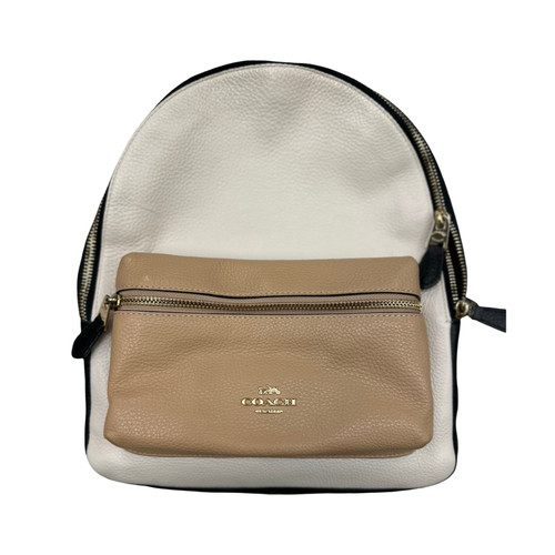 Used Coach Large Leather Backpack Handbag 60115-S000221695